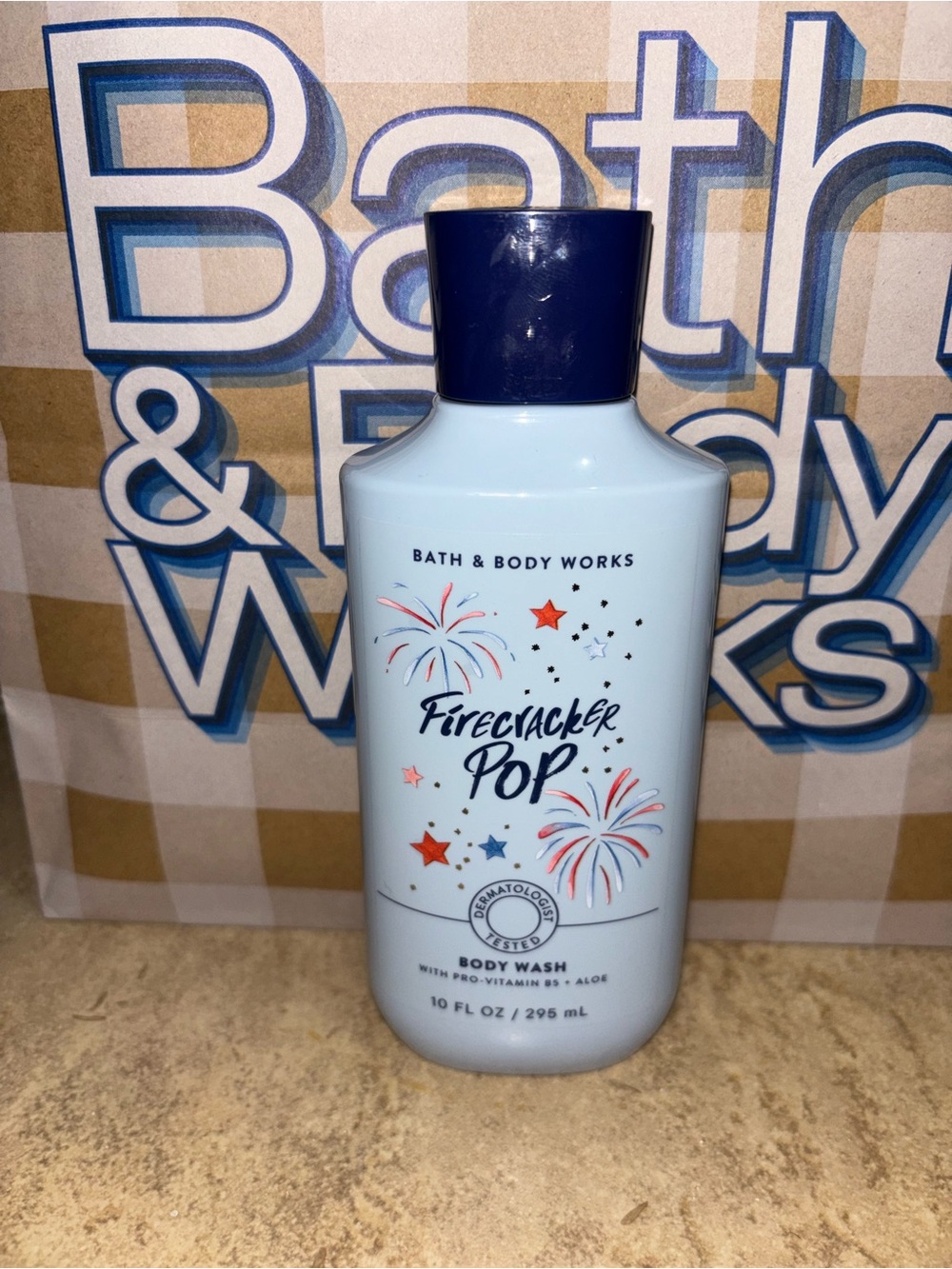 Bath & Body Works Firecracker Pop Body Wash - Light Blue 10oz